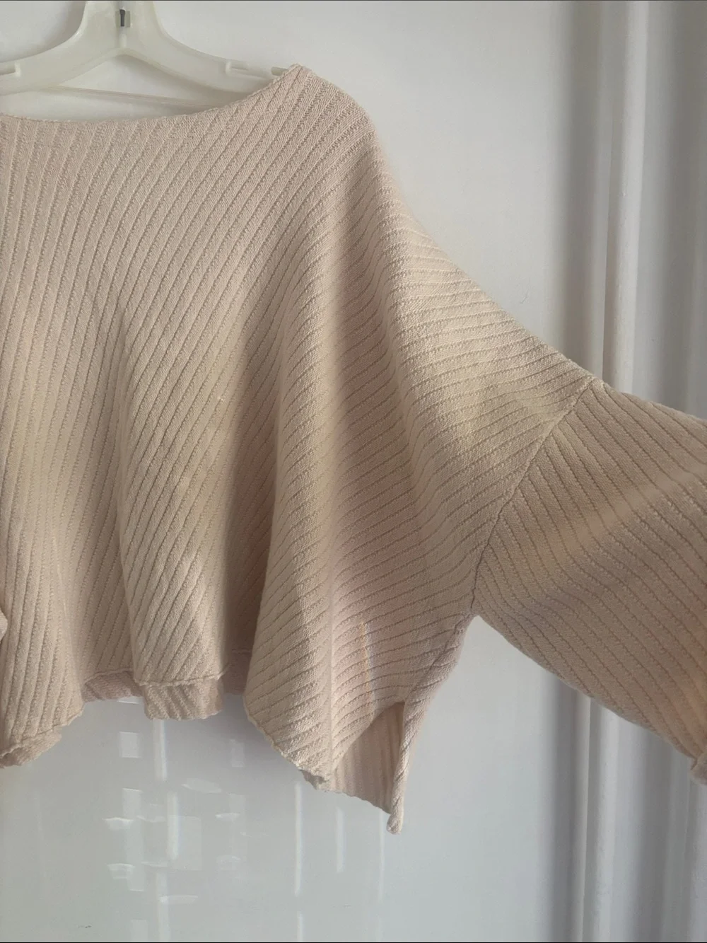 Free People | “I can’t Wait” oversized Sweater in Light Beige Sz S